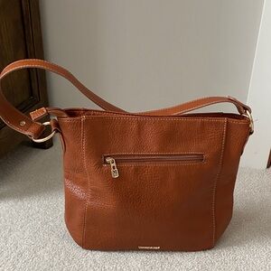 Montana West Tan Vegan Leather Shoulder Bag